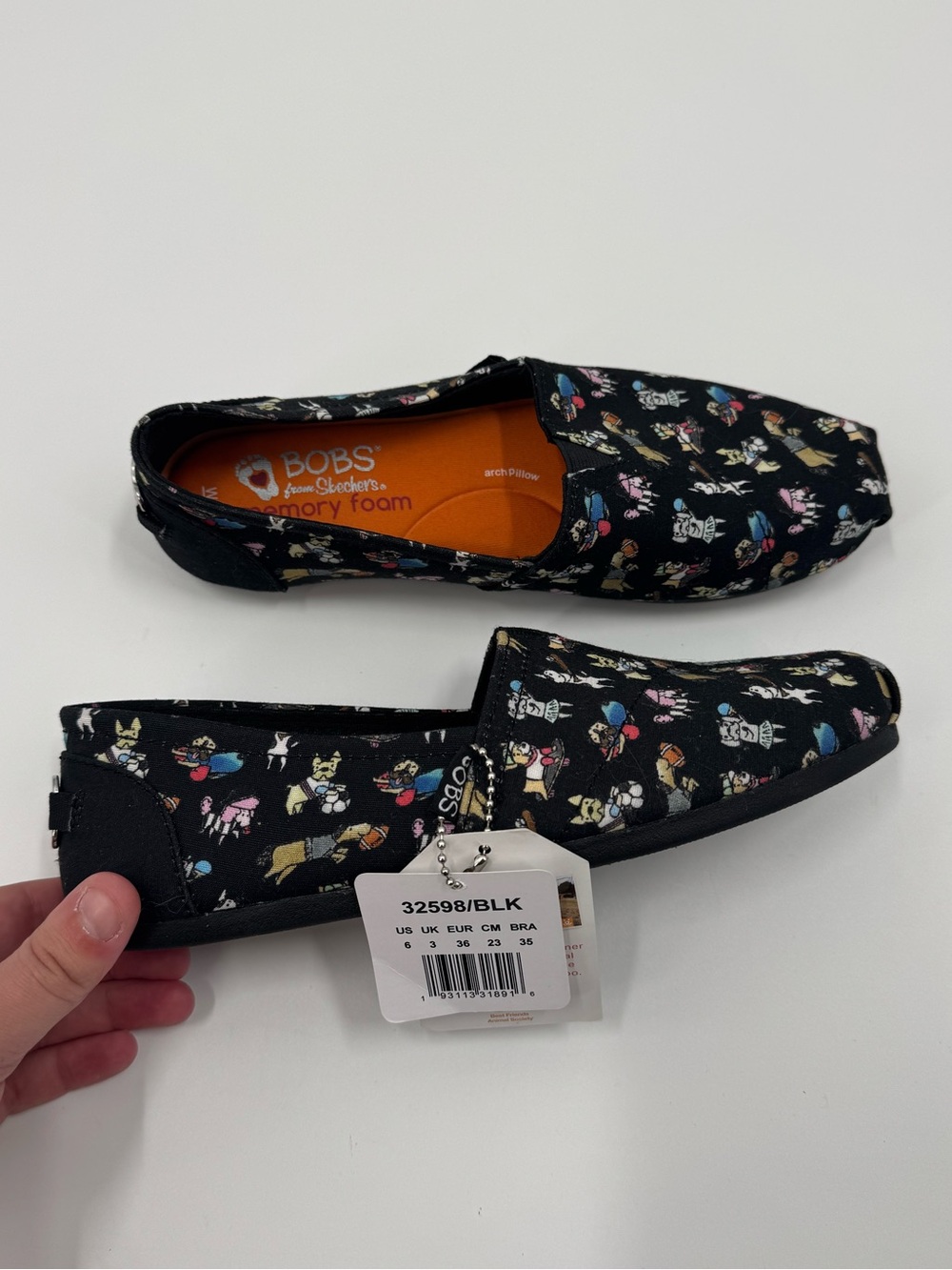 BOBS from Skechers Doggie Daycare Slip-On Casual Shoes Women's Size 6 NWT